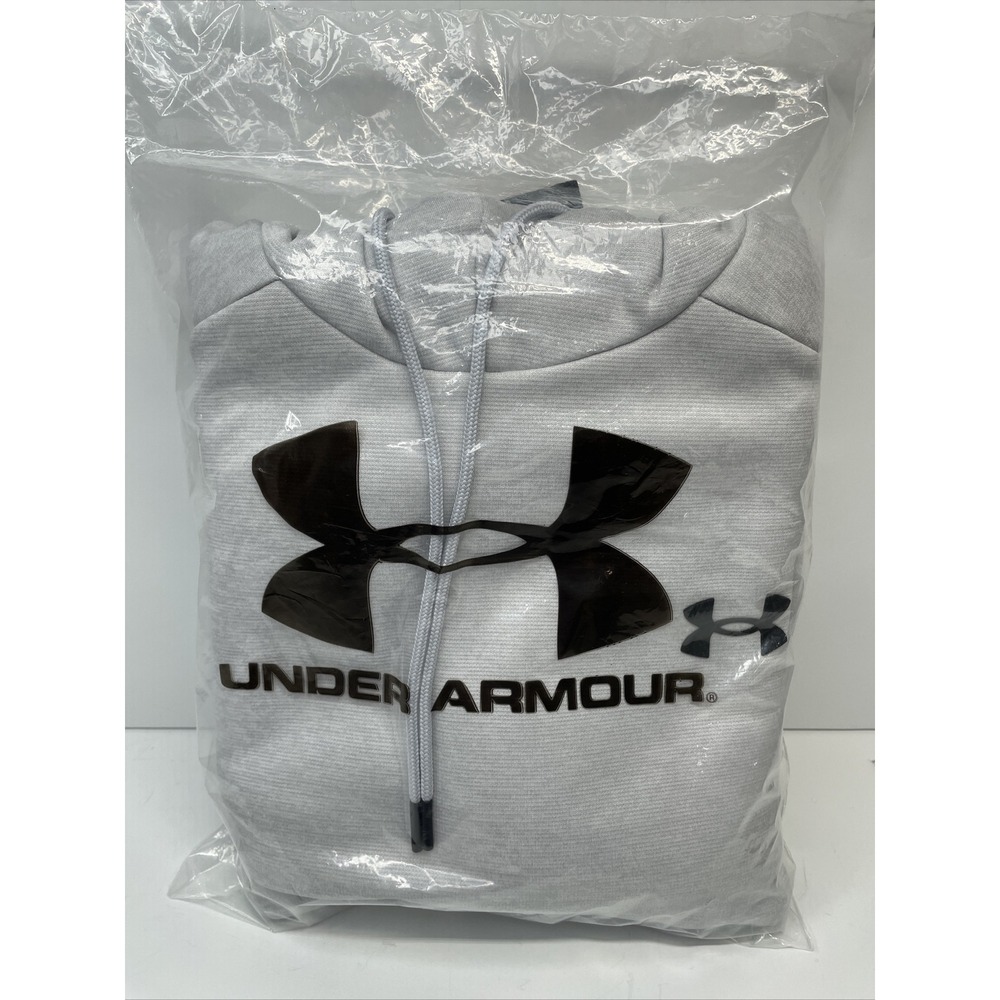 Under Armour UA Armour Fleece Twist Hoodie Men's L 1373354 014 NWT Halo Gray
